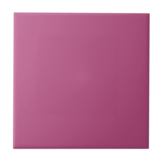 Trend Färg - Rosa Lila Berry Ceramic Tile Kakelplatta (Framsidan)