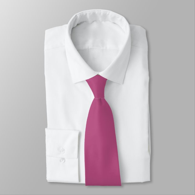Trend Färg Rosa Lila Berry Neck Tie Slips (Bunden)