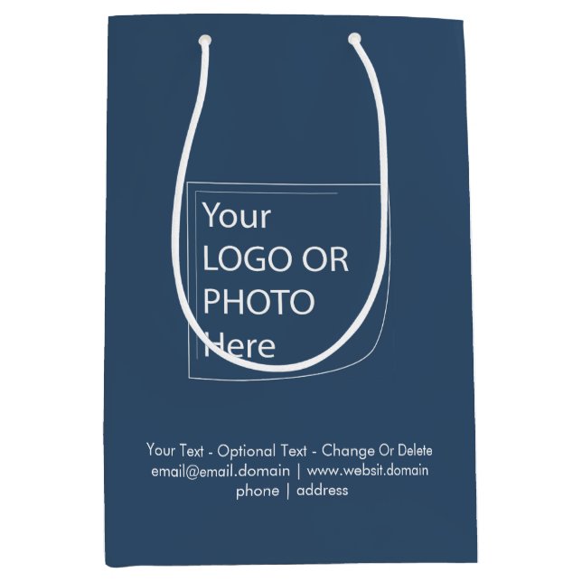 Trend Färg - Seriöst blått mellanliggande Logotyp- (Framsidan)