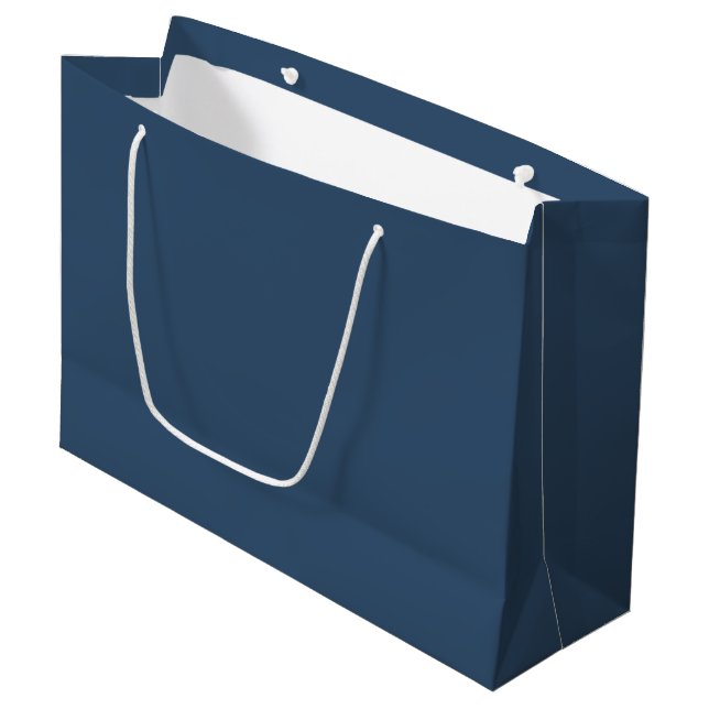 Trend Färg - Serious Blue Large Gift Bag (Framsidan Vinklad)