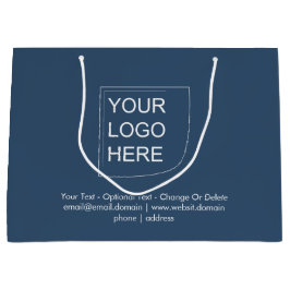 Trend Färg - Serious Blue Large Logotyp Gift-säck