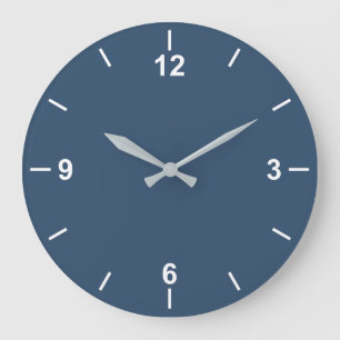 Trend Färg Serious Blue Large Wall Clock Stor Klocka