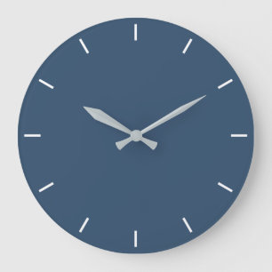 Trend Färg Serious Blue Large Wall Clock Stor Klocka