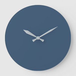 Trend Färg Serious Blue Large Wall Clock Stor Klocka