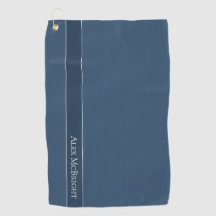 Trend Färg Serious Blue Modern Namn Golf Towel
