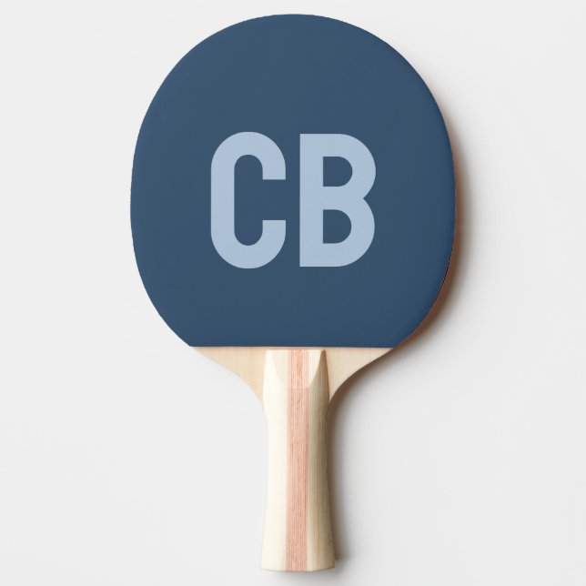 Trend Färg Serious Blue Ping Pong Paddle Pingisracket (Framsidan)