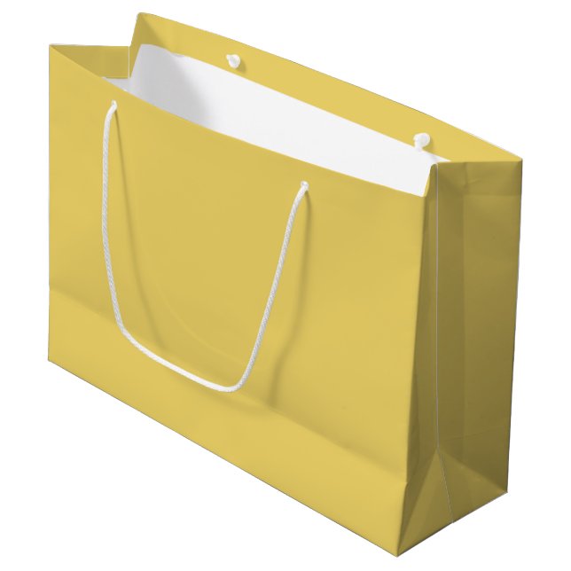 Trend Färg - Soft Gult Large Gift Bag (Framsidan Vinklad)