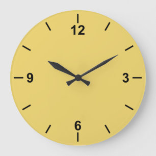 Trend Färg Soft Gult Larme Wall Clock Stor Klocka