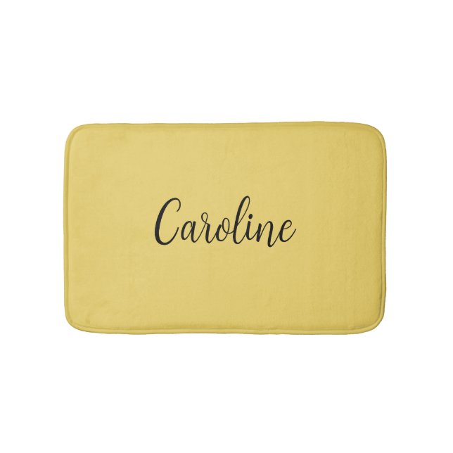 Trend Färg Soft Gult Namn Bath Mat Badrumsmatta (Framsidan)