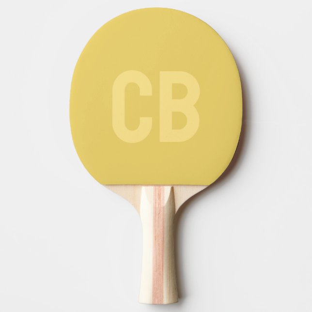 Trend Färg Soft Gult Ping Pong Paddle Pingisracket (Framsidan)