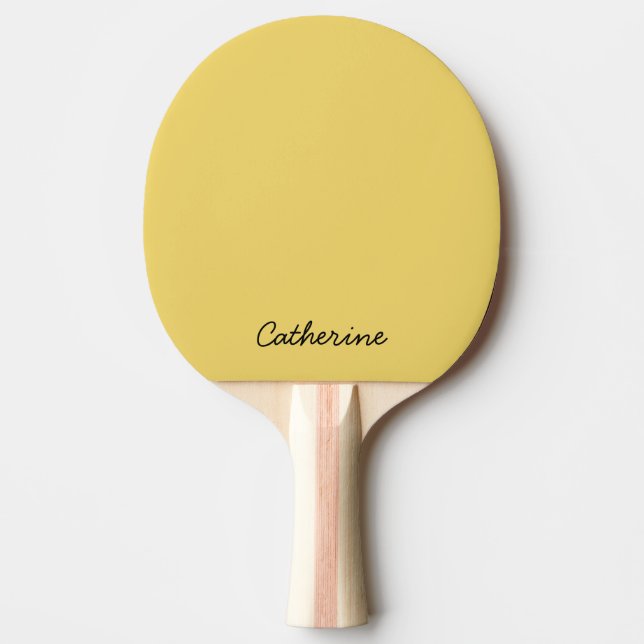Trend Färg Soft Gult Ping Pong Paddle Pingisracket (Framsidan)