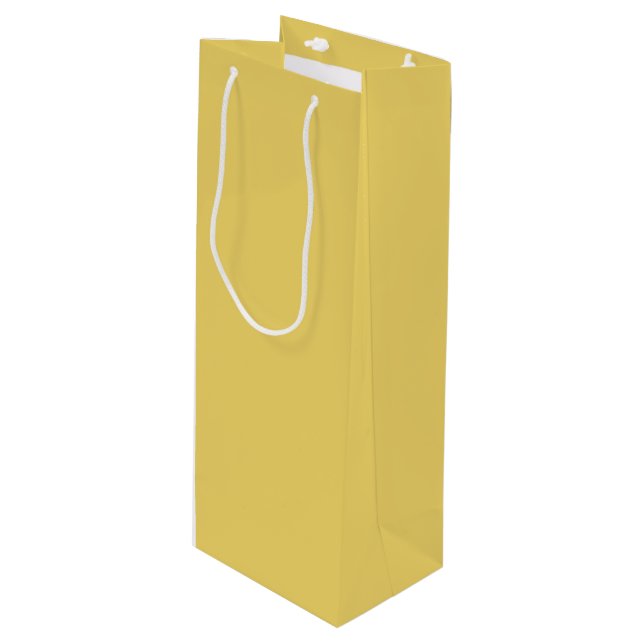 Trend Färg - Soft Gult Vin Gift Bag (Framsidan Vinklad)