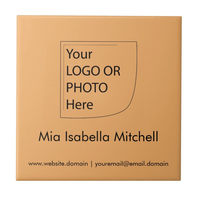 Trend Färg Soft Orange - keramiskt plattor Kakelplatta (Framsidan)