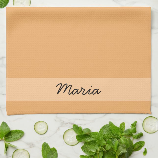 Trend Färg Soft Orange Namn Kitchen Towel Kökshandduk (Vikta)
