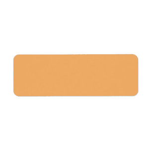 Trend Färg Soft Orange Solid Färgad Labels Returadress Etikett