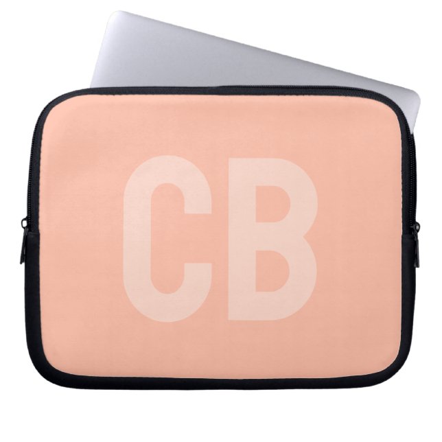Trend Färg Soft Peach Laptop sleeve (Framsidan)