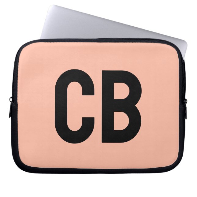 Trend Färg Soft Peach Laptop sleeve (Framsidan)