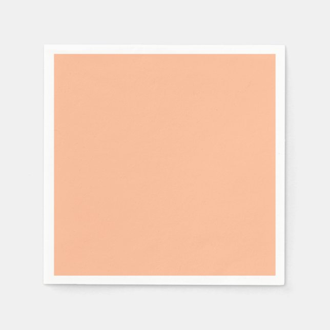 Trend Färg - Soft Peach Papper Napkins Pappersservett (Framsidan)