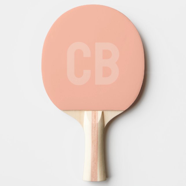 Trend Färg Soft Peach Ping Pong Paddle Pingisracket (Framsidan)