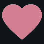 Trend Färg Soft Rosa Heart Sticker Hjärtformat Klistermärke<br><div class="desc">Modern och snyggt solid mjuk rosa-hjärteklistermärken från vår "Trendig Rosa jul-Färg samling". Elegant rosa av bär,  inte bara för jultoma.</div>
