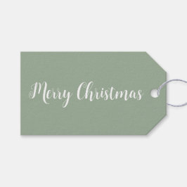 Trend Färg Soft Sage Minimalist Presentetikett