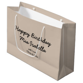 Trend Färg - Soft Taupe Anpassade Gift Bag