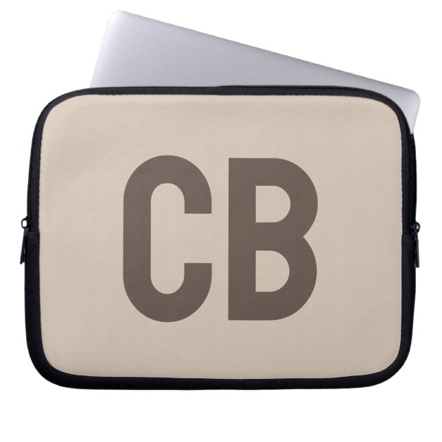 Trend Färg Soft Taupe Laptop sleeve (Framsidan)