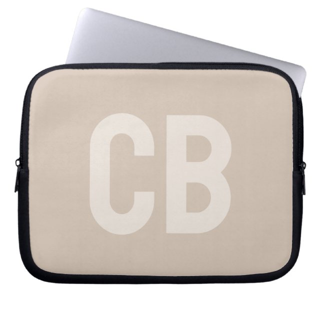 Trend Färg Soft Taupe Laptop sleeve (Framsidan)