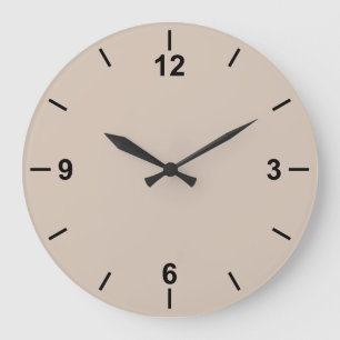 Trend Färg Soft Taupe Large Wall Clock Stor Klocka