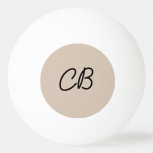 Trend Färg Soft Taupe Monogram Ping Pong Boll