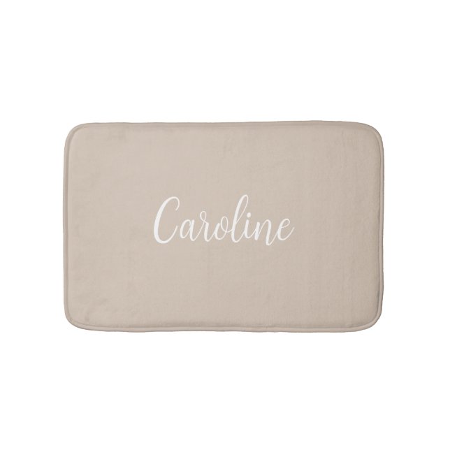 Trend Färg Soft Taupe Namn Bath Mat Badrumsmatta (Framsidan)