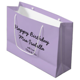Trend Färg - Soft Violet Anpassade Gift Bag