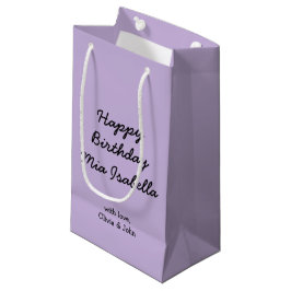 Trend Färg Soft Violet Anpassningsbar Small Gift B