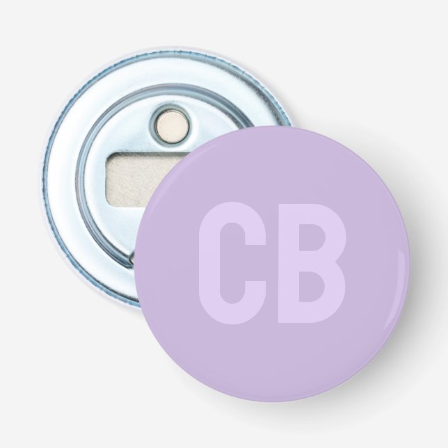 Trend Färg Soft Violet Button Bottenöppnare Flasköppnare (Framsidan)