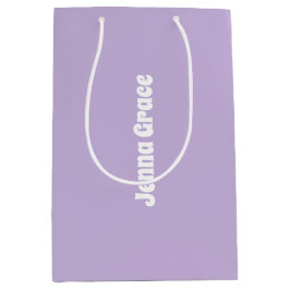 Trend Färg - Soft Violet Medium Namn Gift Bag Bag