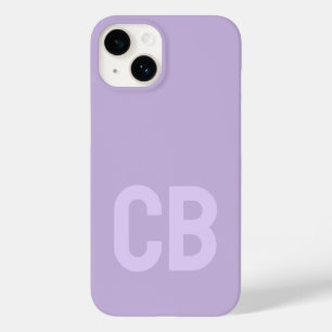 Trend Färg Soft Violet Minimalist Monogram