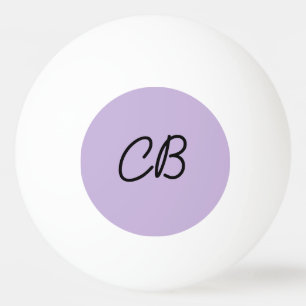 Trend Färg Soft Violet Monogram Ping Pong Boll