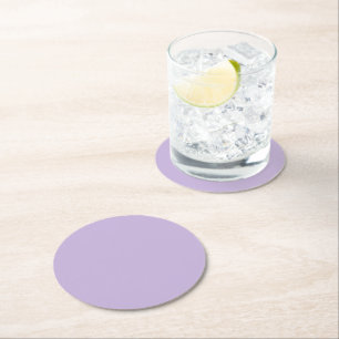 Trend Färg - Soft Violet Papper Underlägg Rund
