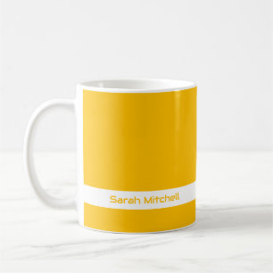 Trend Färg - Sunburst Gult Namn Mugg