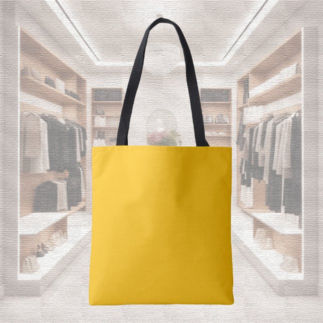 Trend Färg - Sunburst Gult Tote Bag Tygkasse (Skapare uppladdad)