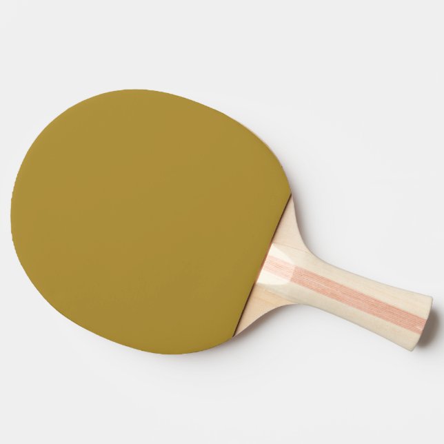 Trend Färg - Sunny Olive Ping Pong Paddle Pingisracket (Baksidan )
