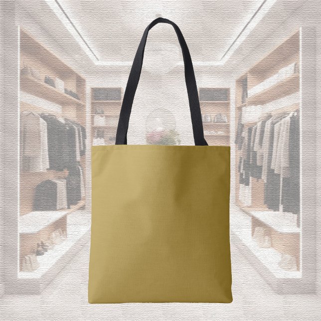 Trend Färg - Sunny Olive Tote Bag Tygkasse (Skapare uppladdad)