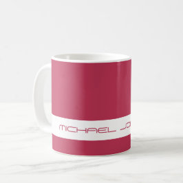 Trend Färg Vibrant Magenta - Futuristiska Namn Mug Kaffemugg