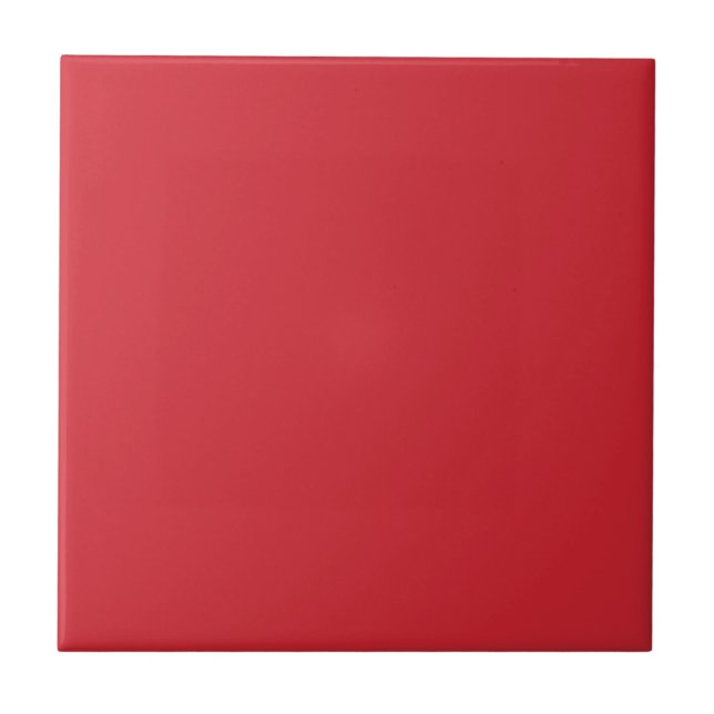 Trend Färg - Vibrant Red Decorative Ceramic Tile Kakelplatta (Framsidan)