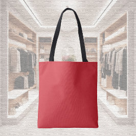 Trend Färg - Vibrant Red Tote Bag Tygkasse