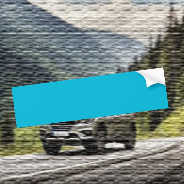 Trend Färg - Vivid Cyan Bumper Sticker Bildekal (Skapare uppladdad)