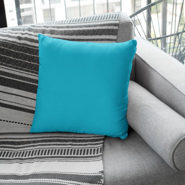 Trend Färg - Vivid Cyan Kudde (Skapare uppladdad)