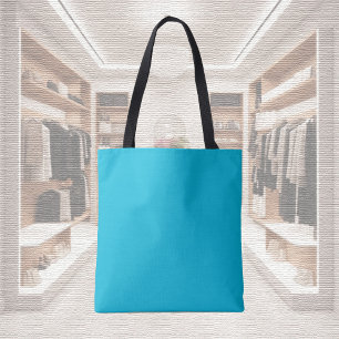 Trend Färg - Vivid Cyan Tote Bag Tygkasse