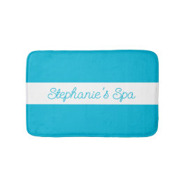 Trend Färg - Vivid Cyan White Spa Bath Mat Badrumsmatta