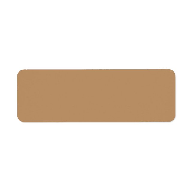 Trend Färg - Warm Beige Returetiketters Returadress Etikett (Framsidan)